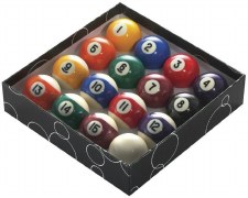 PowerGlide Pool Balls (2 1/4" - -57mm) Spots & Stripes